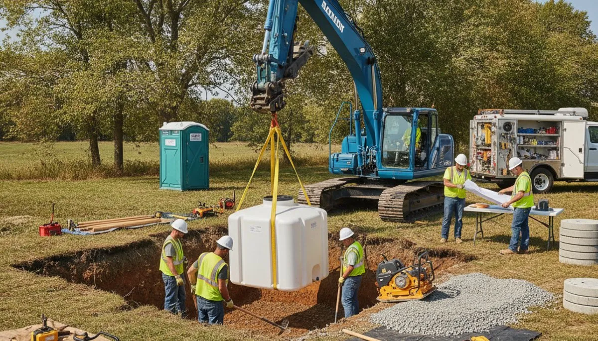 Septic tank installation in Overland Park, KS for local homes with soil and ground shift considerations