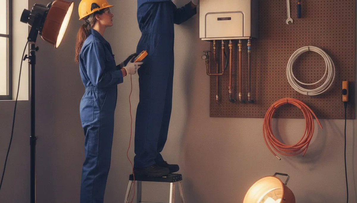 Tankless water heater installation in Overland Park, KS by On Call Plumbers